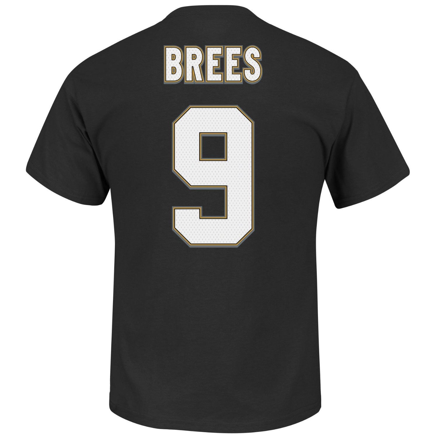 Saints Drew Brees Stitched Name & Number T-Shirt | Saints Apparel ...