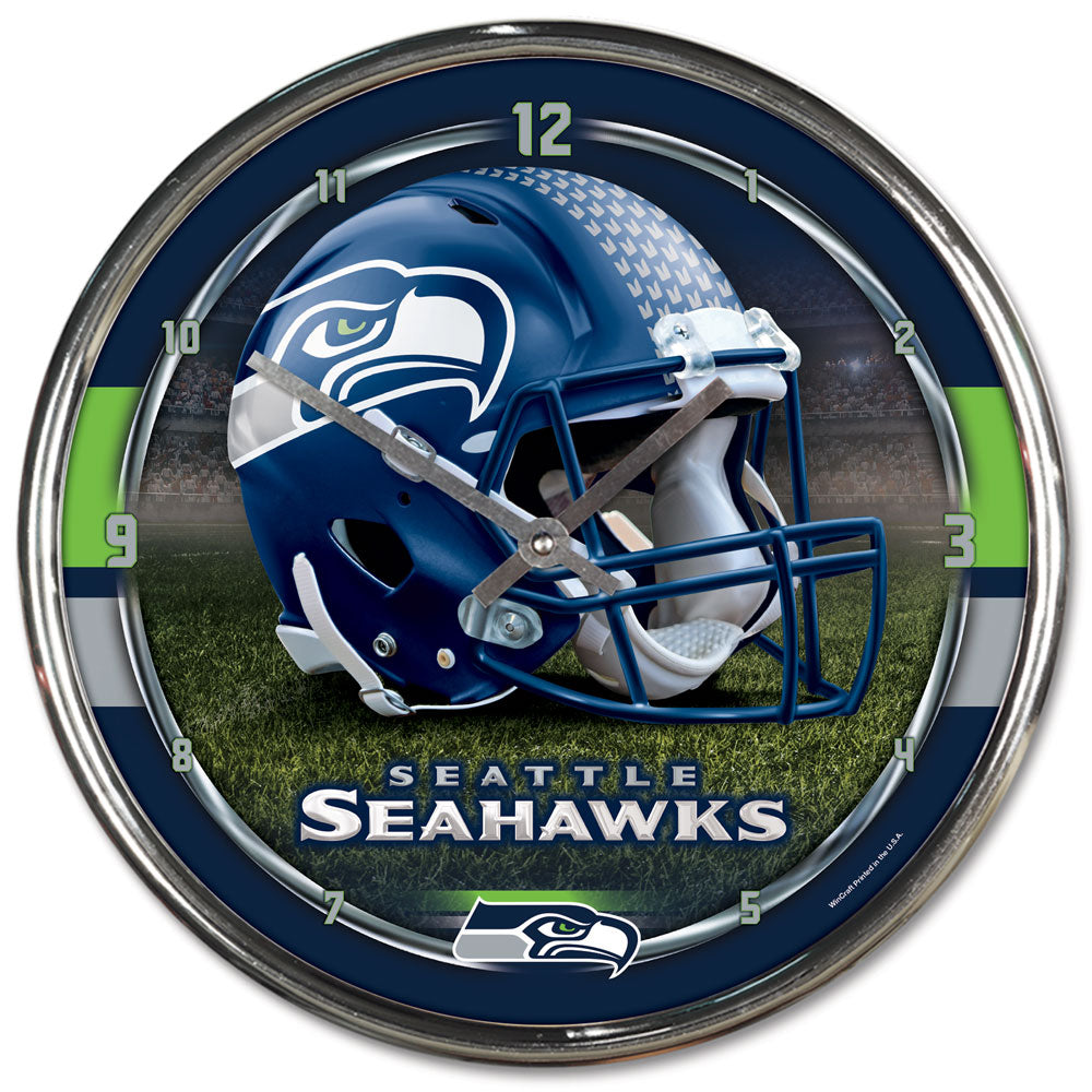 Washington Commanders Round Chrome Clock - Dynasty Sports