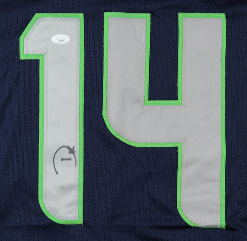 DK Metcalf Seattle Seahawks Signed Autograph Blue Custom Jersey JSA  Witnessed Certified