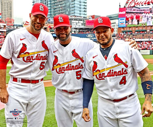 Adam Wainwright, Albert Pujols, & Yadier Molina Cardinals 8x10