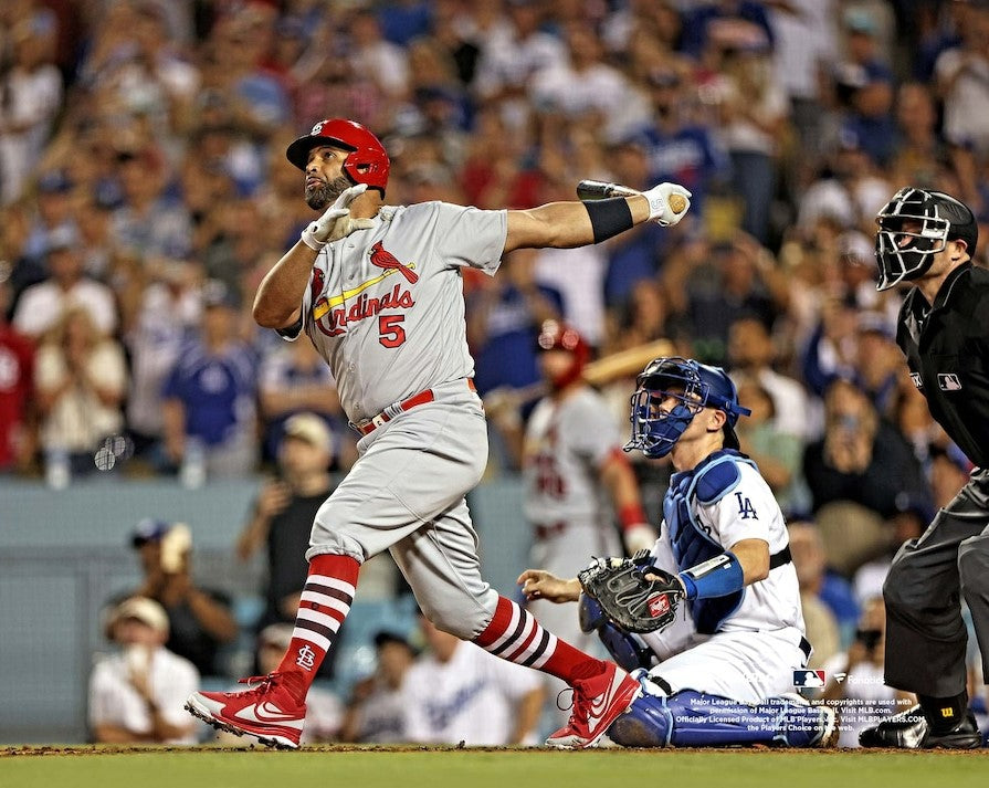 Adam Wainwright, Albert Pujols, & Yadier Molina Cardinals 8x10 Framed Photo  with Engraved Autographs