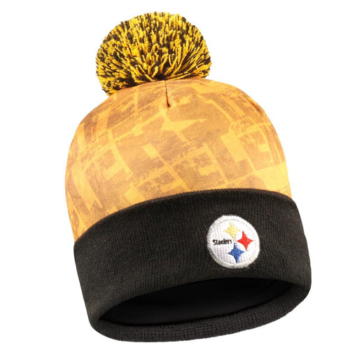 Black Pittsburgh Steelers Retro Light-Up Knit Hat