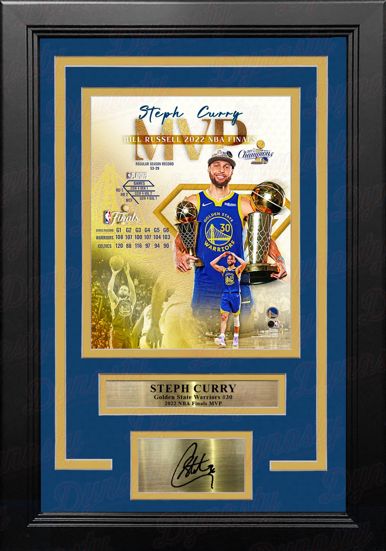 Steph Curry with 3-Point Record Jerseys Golden State Warriors 8 x 10  Framed Basketball Photo at 's Sports Collectibles Store