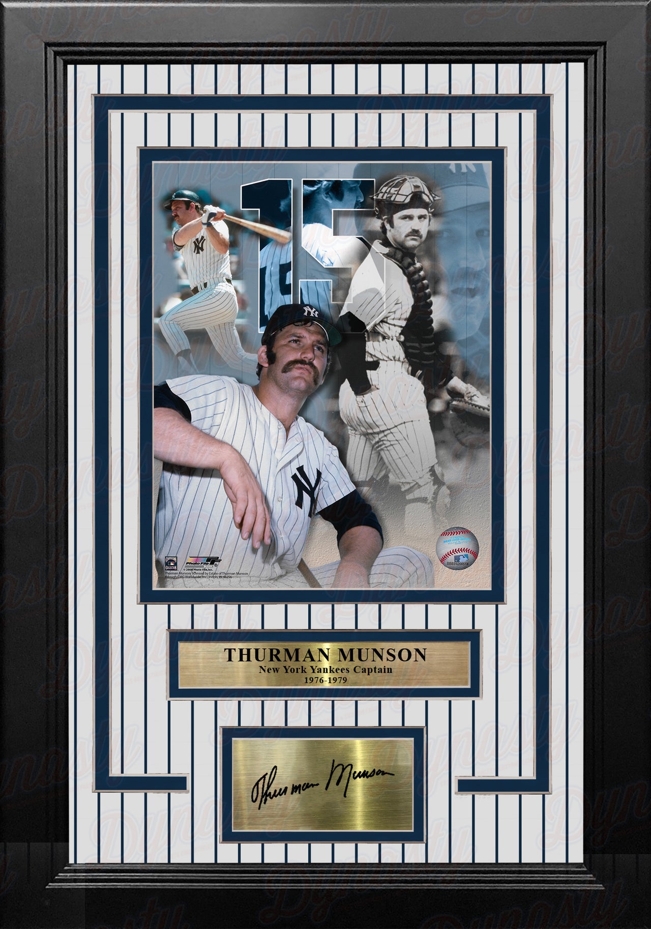 1927 NY Yankees COLORIZED Panoramic Team Print-Framed & Matted