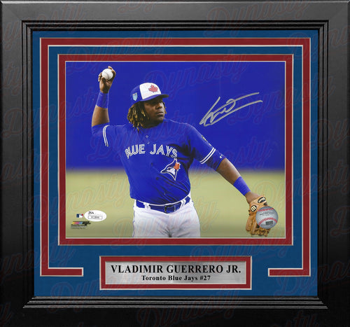 Vladimir Guerrero, Jr. Fielding Toronto Blue Jays Autographed Framed MLB  Baseball Photo