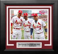 St Louis Cardinals Adam Wainwright Albert Pujols And Yadier Molina