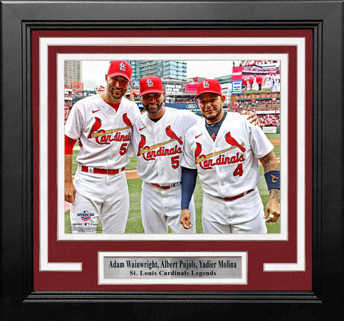 Framed Yadier Molina & Albert Pujols Facsimile Laser Engraved Signature  Auto St. Louis Cardinals 15x16 Baseball Photo at 's Sports  Collectibles Store