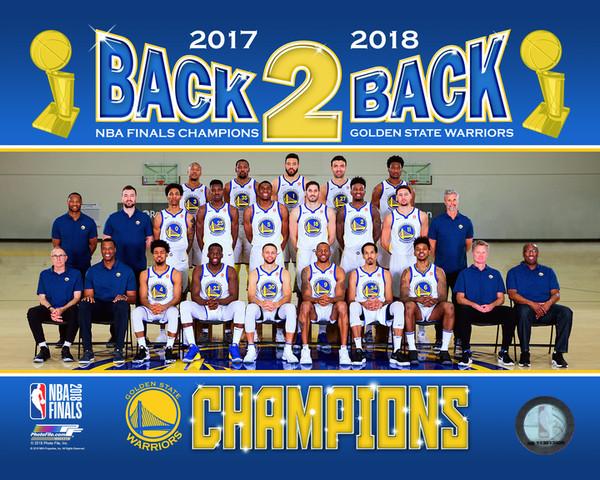 Warriors 2018 NBA Champions Team Line-Up Roster Photo 8x10 ...