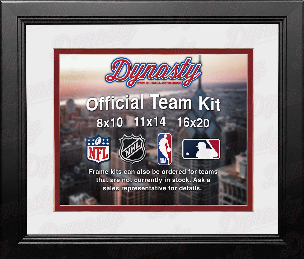 Boston Red Sox Custom MLB Baseball 8x10 Picture Frame Kit (Multiple Colors)