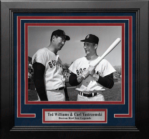 Carl Yastrzemski Signed Red Sox 32x36 Custom Framed Cut Display