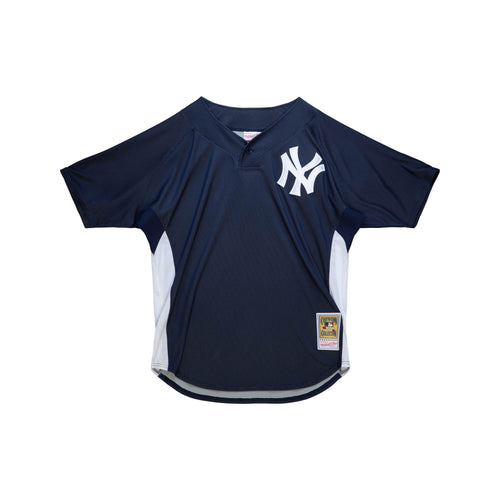 Youth Mitchell & Ness Derek Jeter Navy New York Yankees Team Cooperstown Collection Mesh Batting Practice Jersey Size: Small