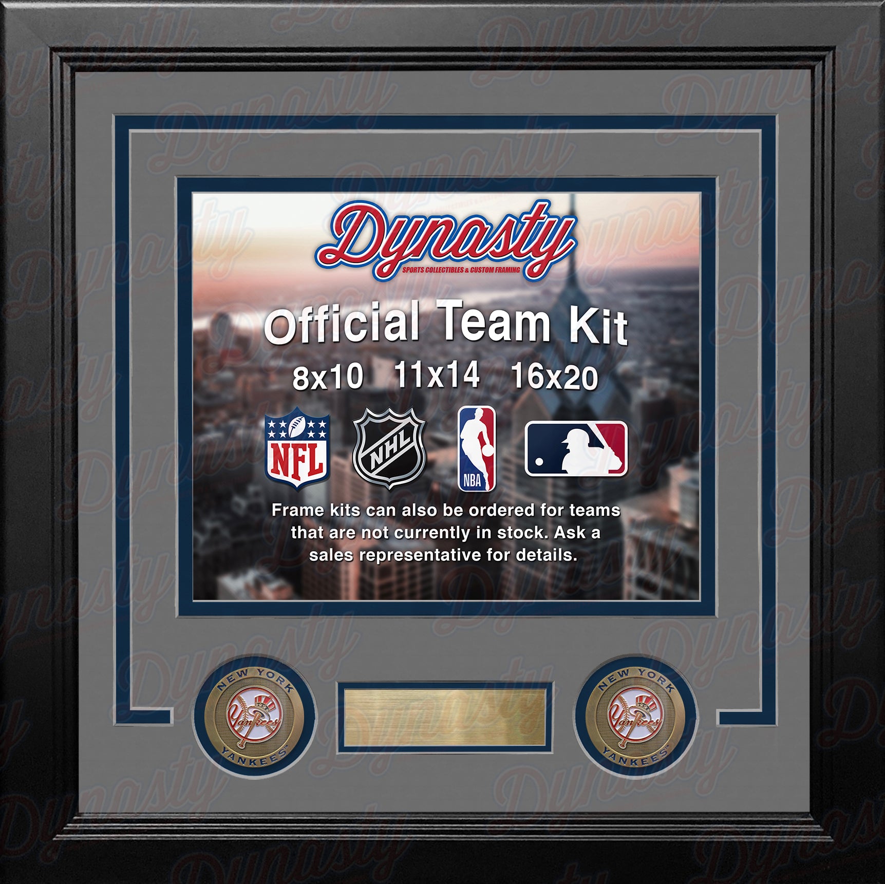 New York Mets Custom MLB Baseball 8x10 Picture Frame Kit