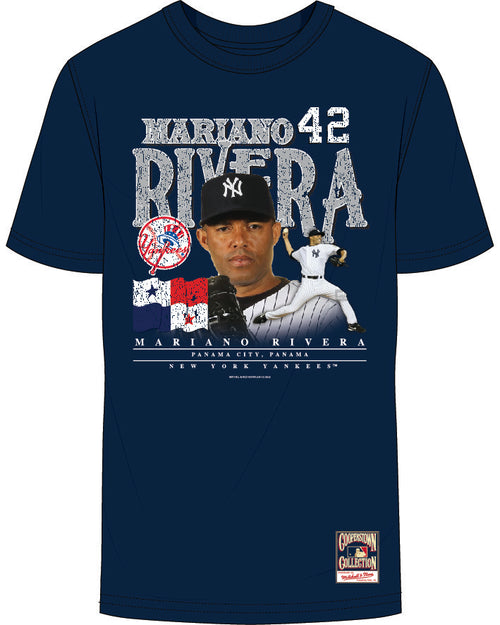 Shop Mitchell & Ness New York Yankees Mariano Rivera Jersey ABBF3110NYY-NVY  blue