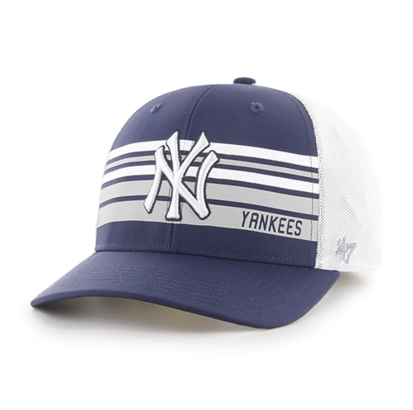 Nike NY Yankees Retro Logo Navy Blue/White Mesh Trucker Cap Adjustable Size  