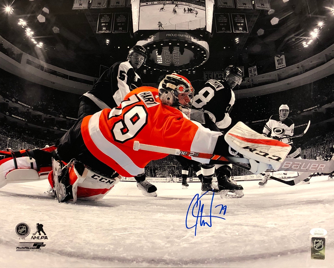Carter Hart Philadelphia Flyers Fanatics Authentic Autographed 8 x 10  Retro Photograph