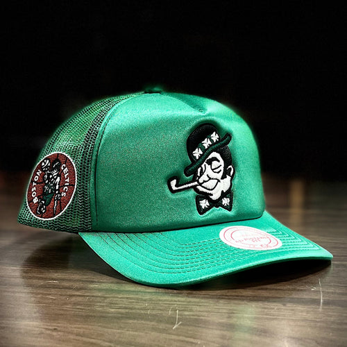 Boston Celtics City Pinstripe Deadstock Green Snapback - Mitchell & Ness cap