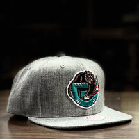 Men's Mitchell & Ness x Lids White Vancouver Grizzlies Hardwood Classics Shockwave Snapback Hat