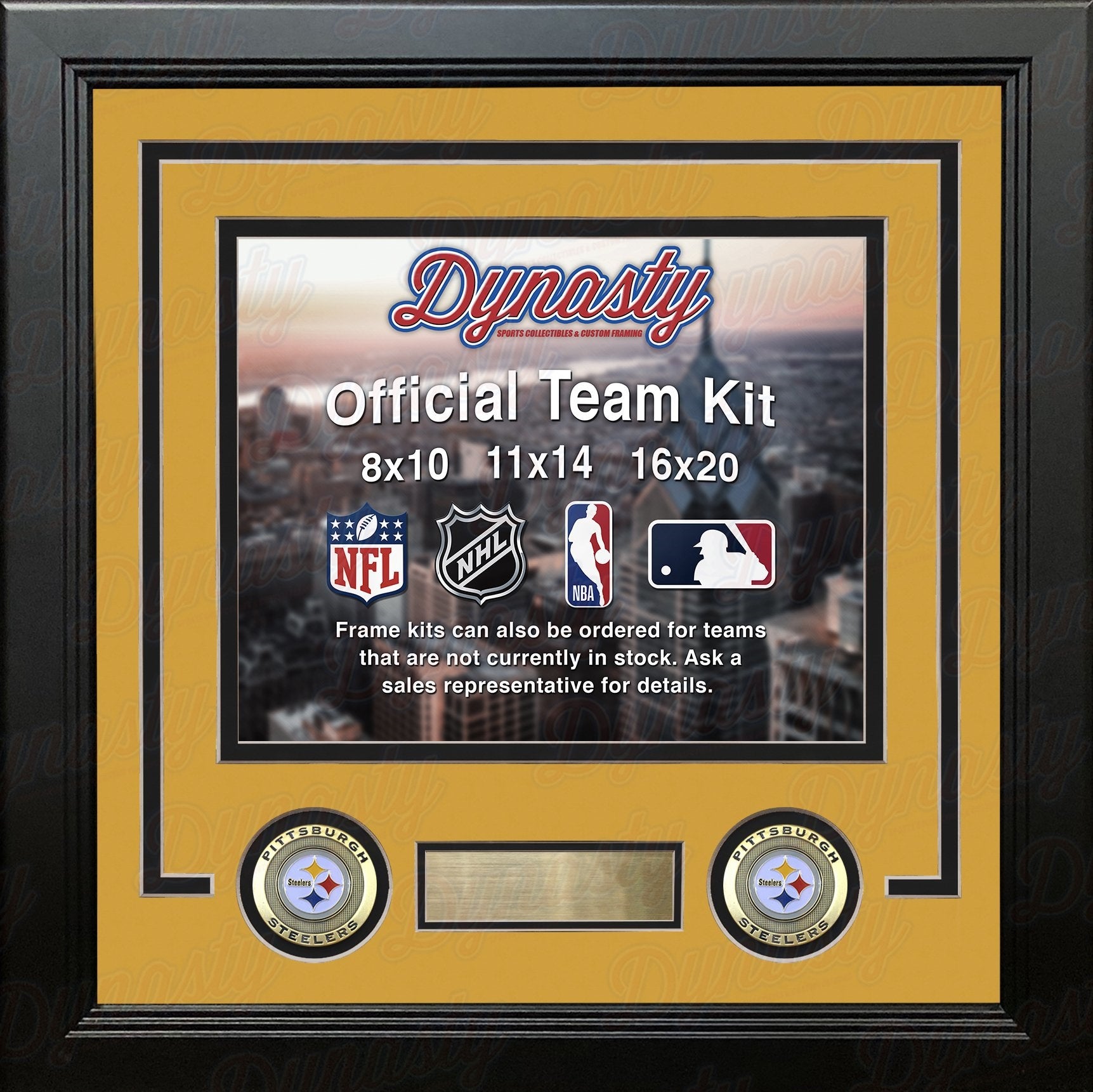 NFL Football Pittsburgh Steelers Text and Photo Personalized