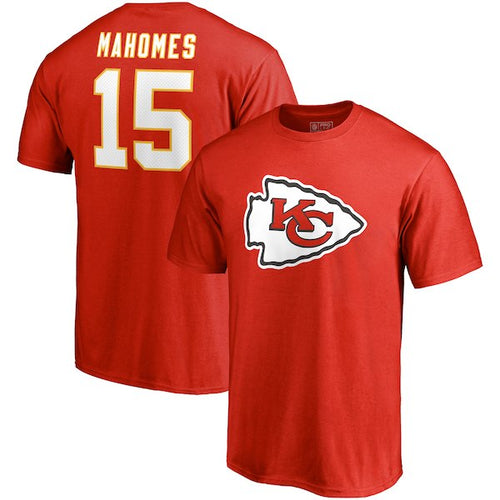 Patrick Mahomes Chiefs Girls Name and Number Short Sleeve Player T Shirt