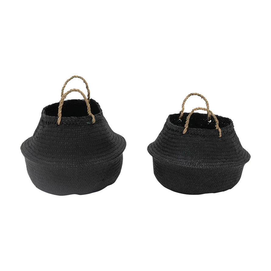 LG Black Seagrass Basket