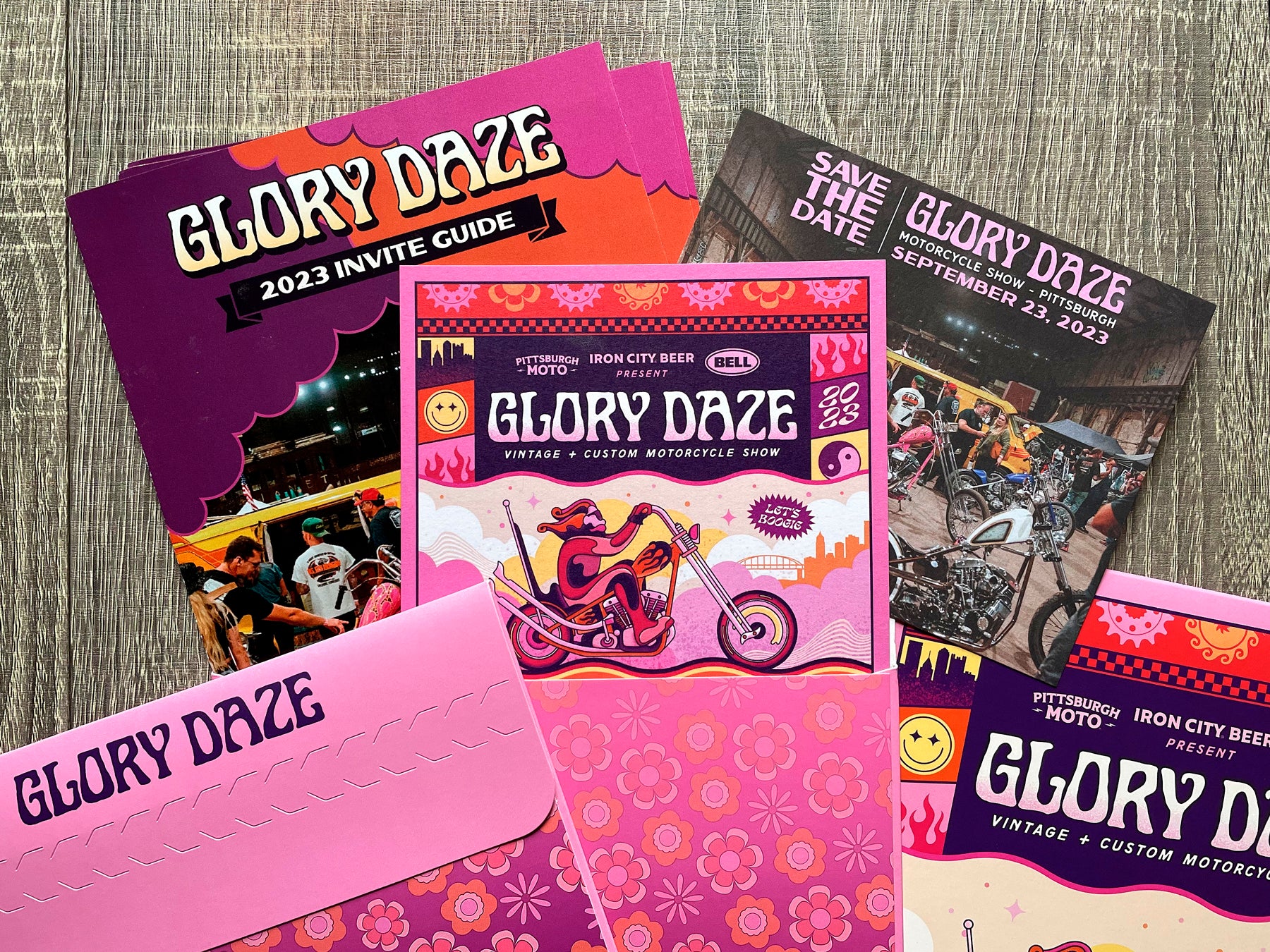 Kurt Diserio artist designer animated illustration poster Glory Daze motorcycle show Trippy Ten pittsburgh