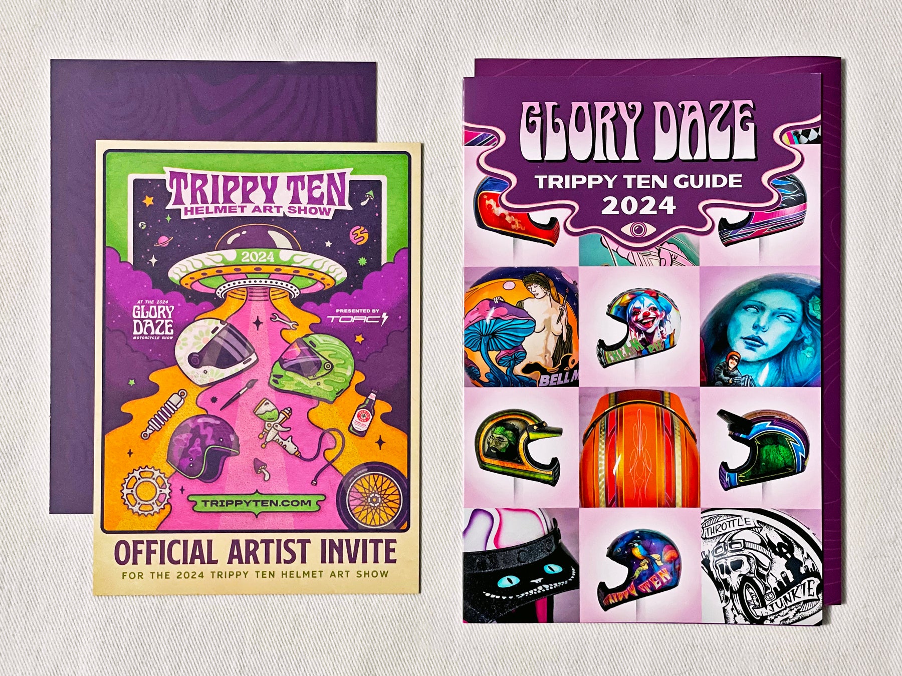 Kurt Diserio artist designer illustration poster Glory Daze motorcycle chopper show trippy ten helmet pittsburgh