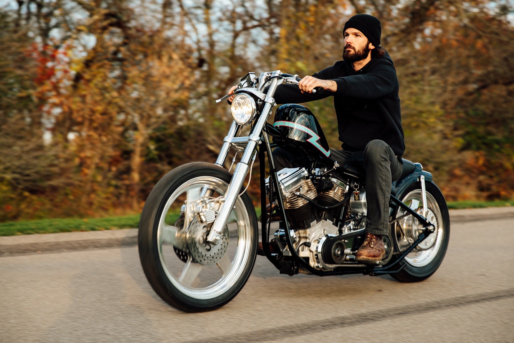 Glory Daze Motorcycle Show Pittsburgh Zack Williams Roll On Cycle Harley-Davidson S&S Evo Chopper