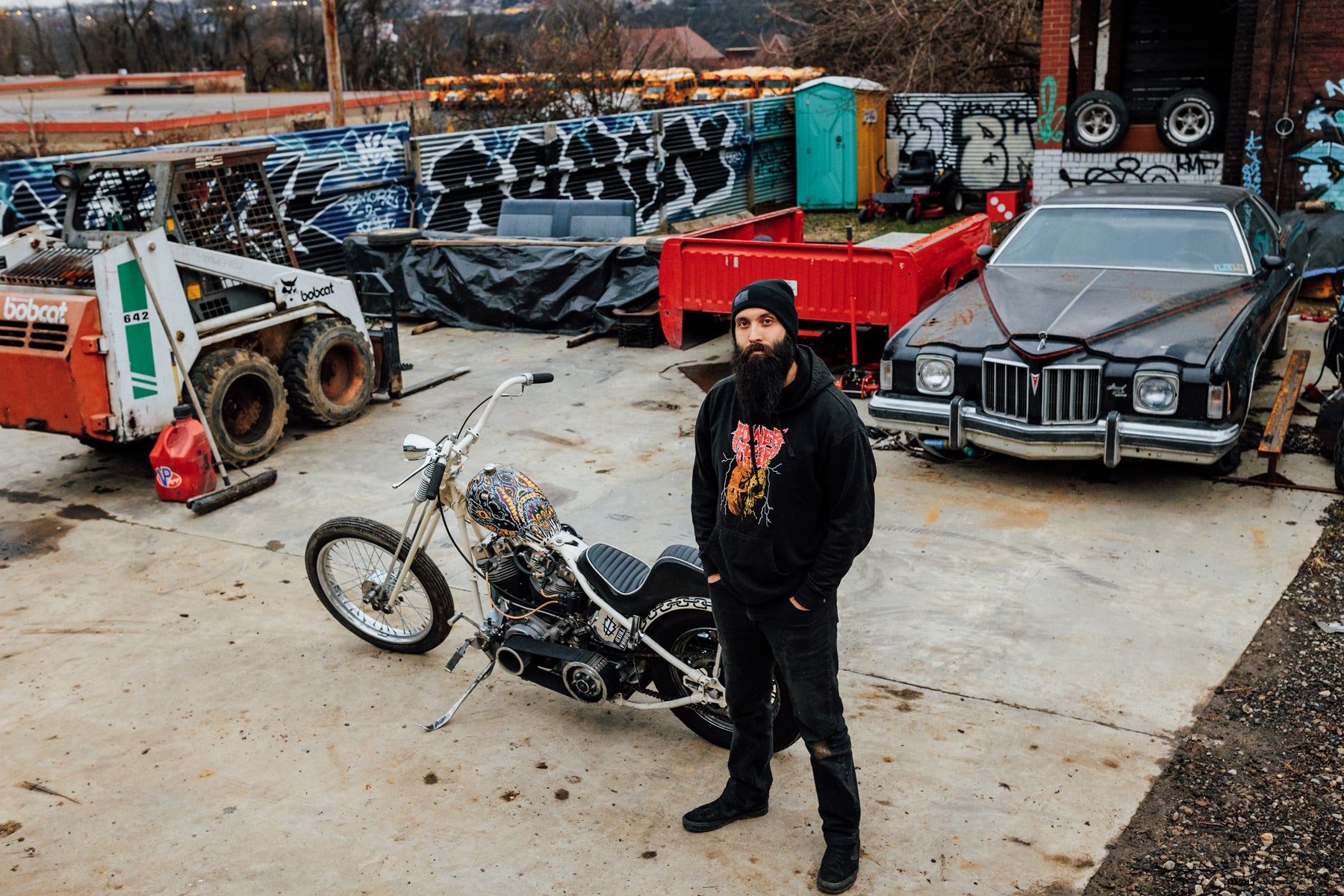 1980 Harley-Davidson FXE
shovelhead chopper Glory Daze Pittsburgh Moto