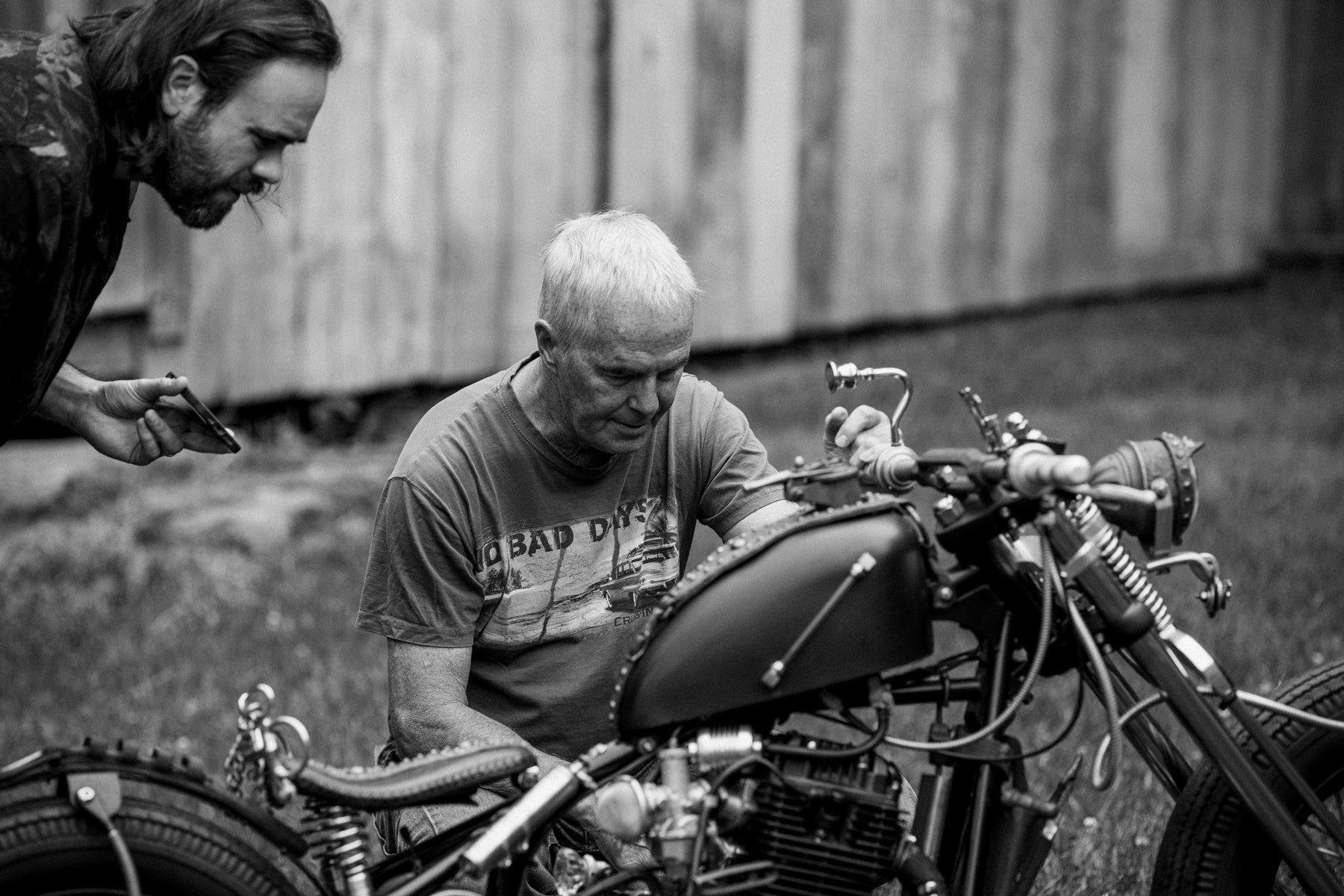 Kikker Hardknock motorcycle custom bobber steampunk Jerry McGinty Glory Daze Pittsburgh