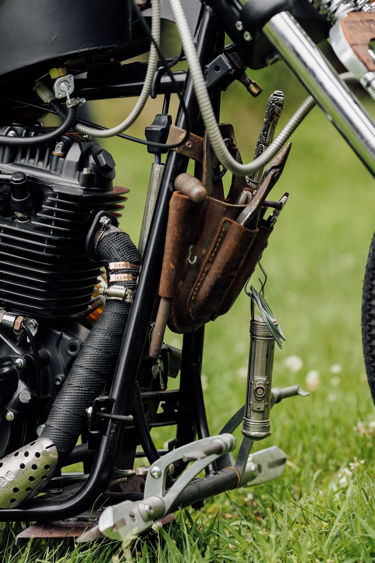 Kikker Hardknock motorcycle custom bobber steampunk Jerry McGinty Glory Daze Pittsburgh