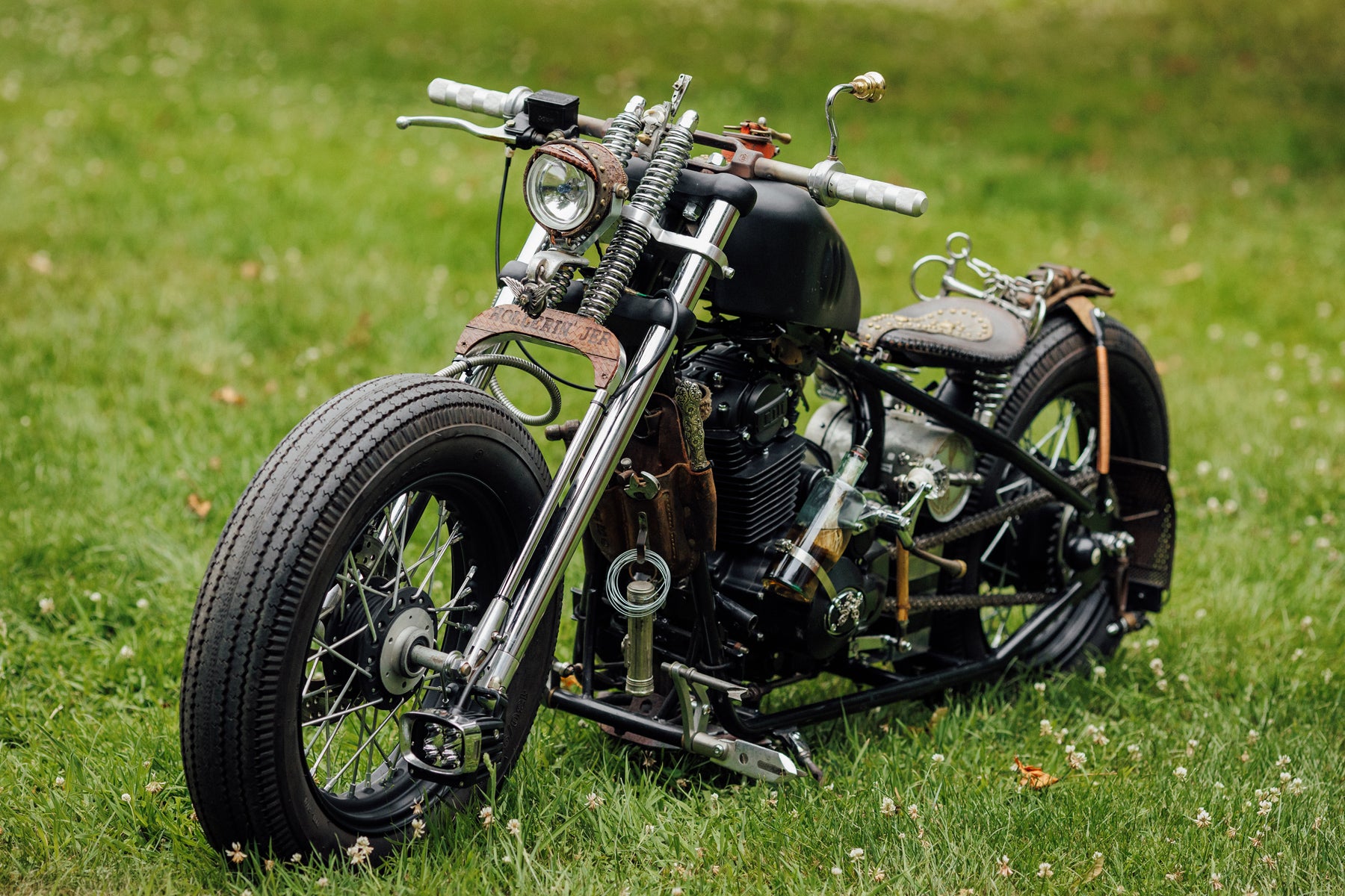 Kikker Hardknock motorcycle custom bobber steampunk Jerry McGinty Glory Daze Pittsburgh