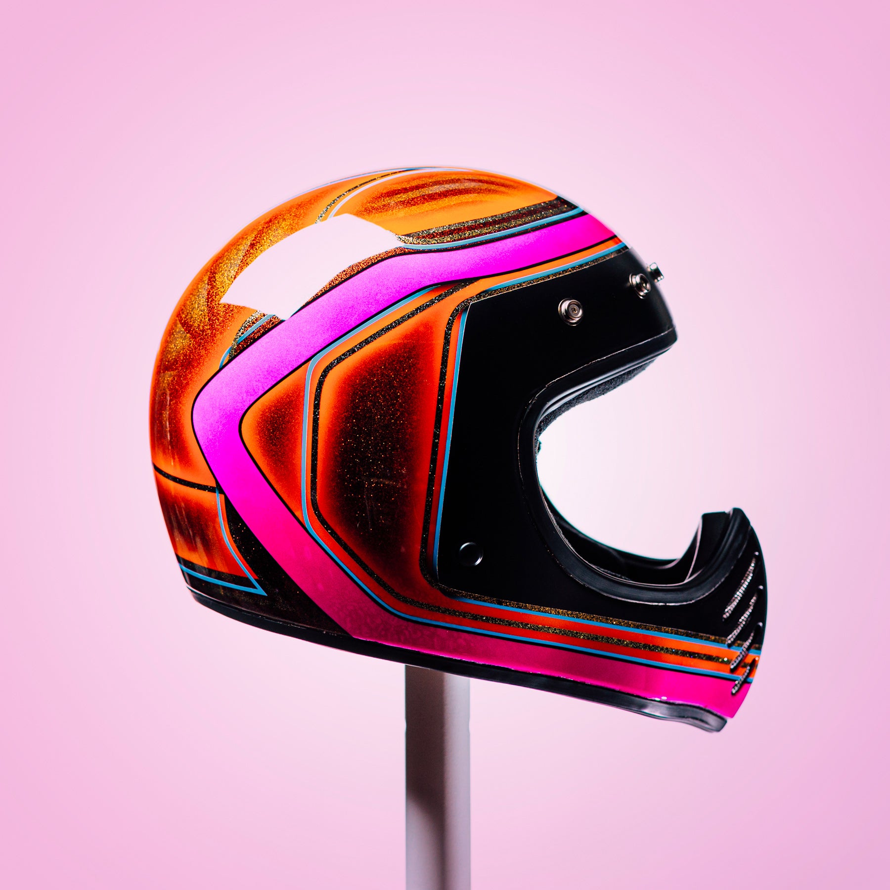 Trippy Ten helmet art show 2021 Glory Daze Pittsburgh motorcycle Bell Helmets