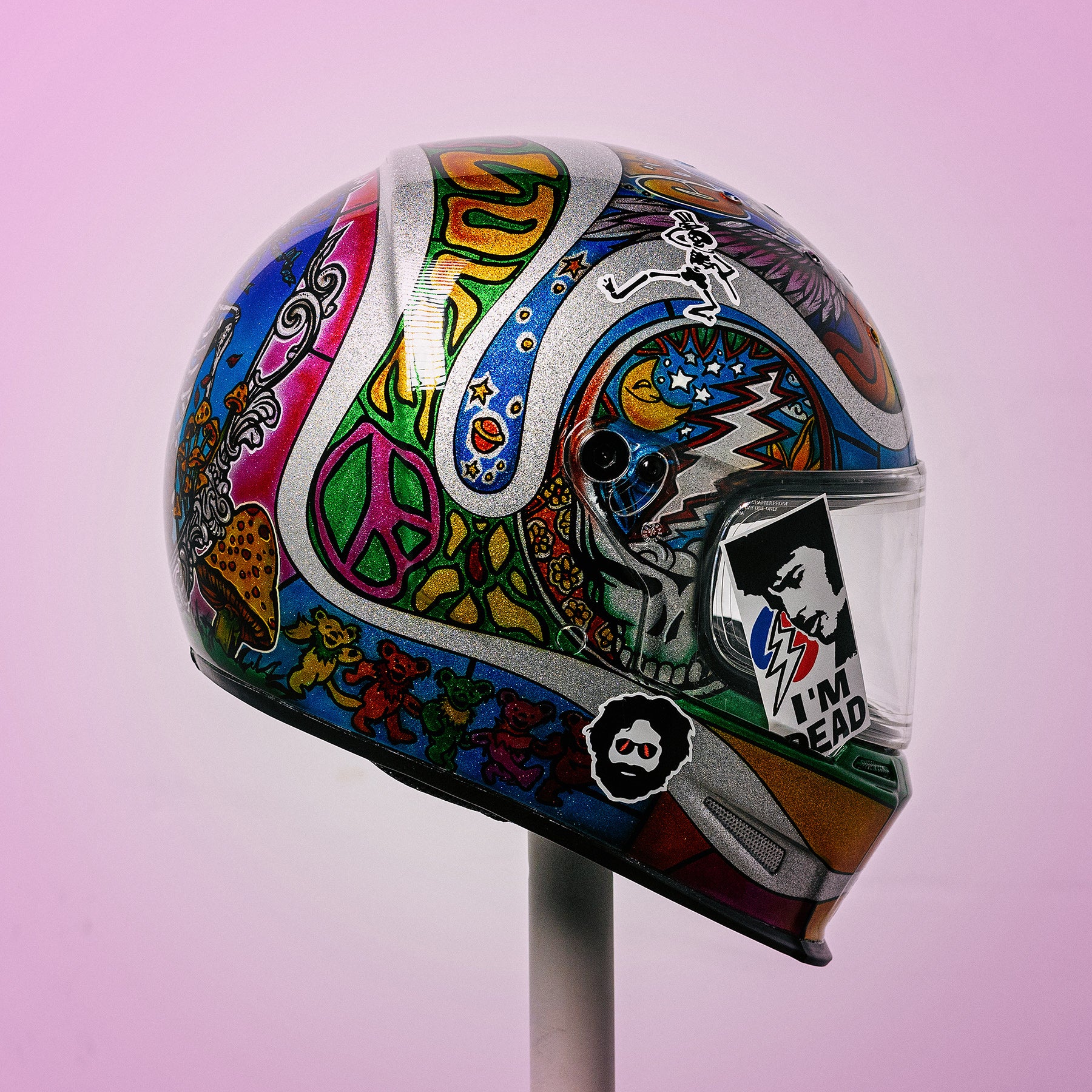 Trippy Ten helmet art show 2022 Glory Daze Pittsburgh Bell Helmets