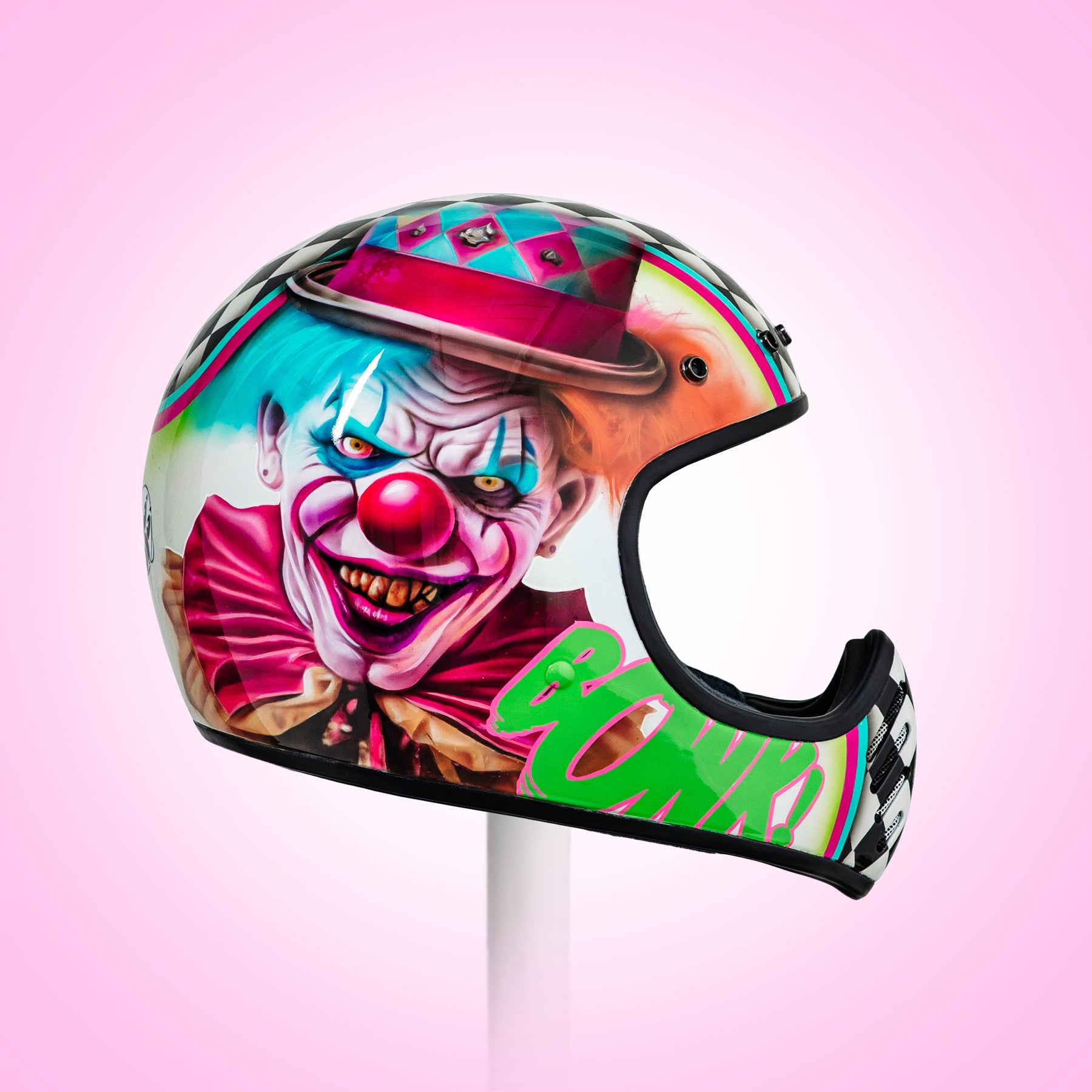 Trippy Ten motorcycle helmet art show 2023 Glory Daze Pittsburgh