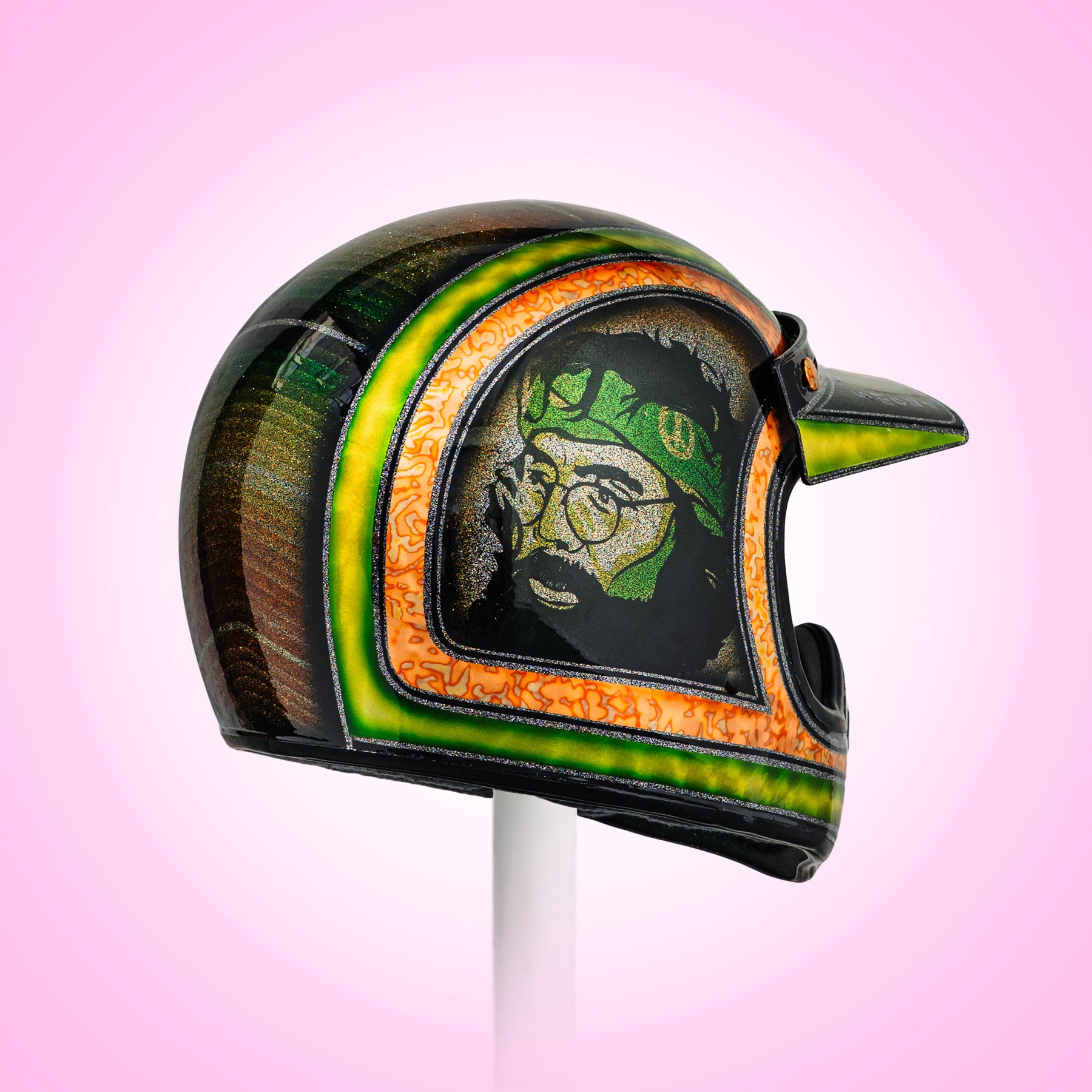 Trippy Ten Helmet Art Show Glory Daze Pittsburgh Adam Paul