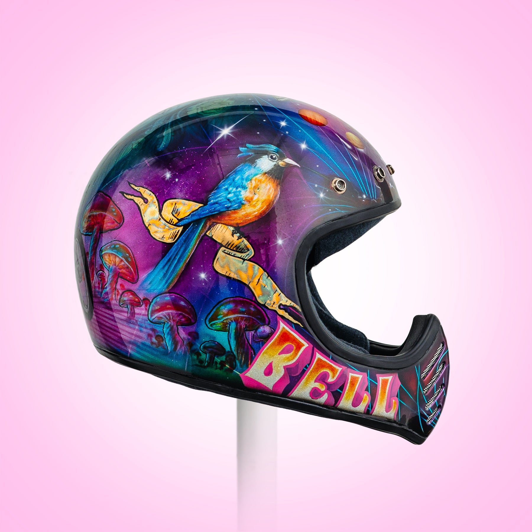 Trippy Ten motorcycle helmet art show 2023 Glory Daze Pittsburgh