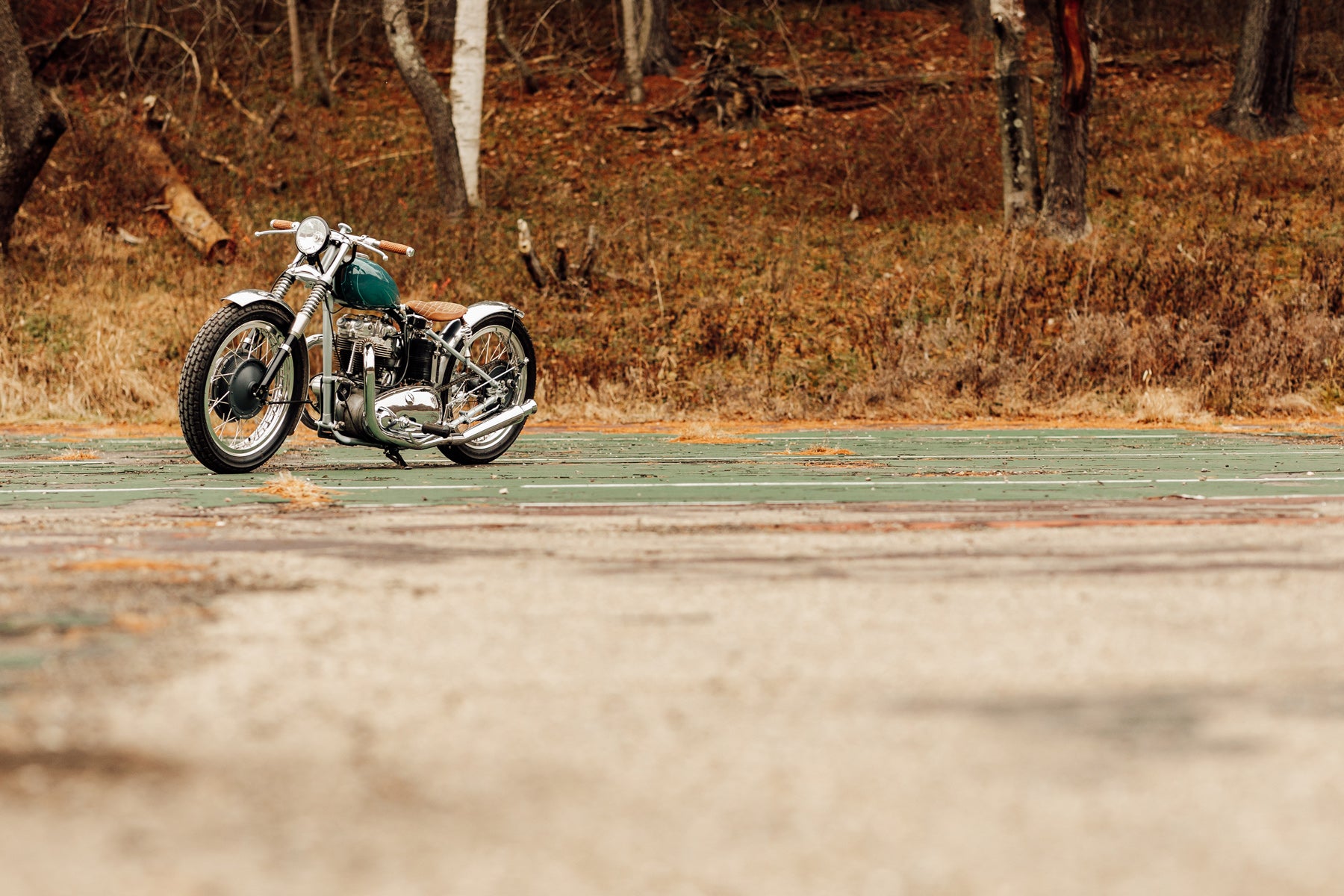 Glory Daze Motorcycle Show Pittsburgh Wichman 1952 Triumph Pre-Unit Chopper