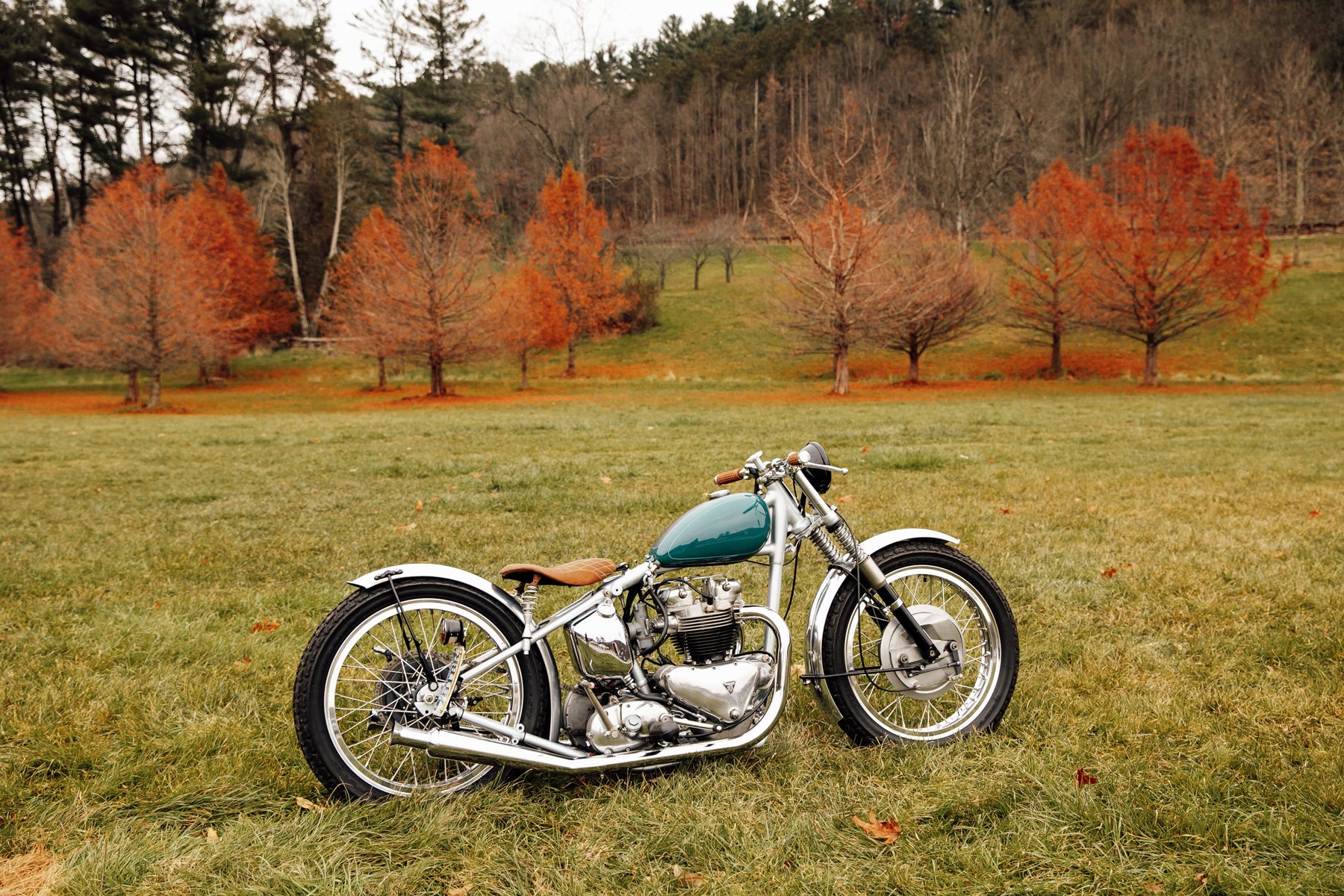 Glory Daze Motorcycle Show Pittsburgh Wichman 1952 Triumph Pre-Unit Chopper