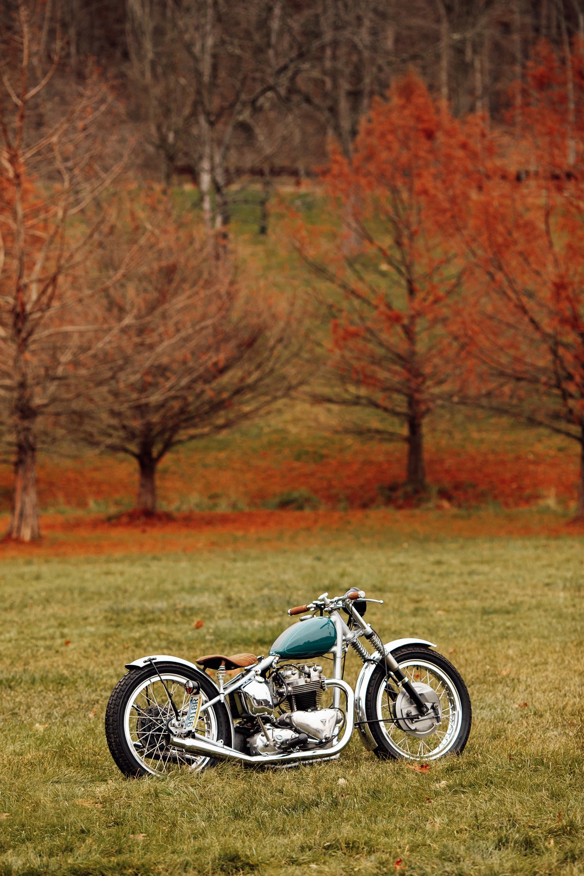 Glory Daze Motorcycle Show Pittsburgh Wichman 1952 Triumph Pre-Unit Chopper