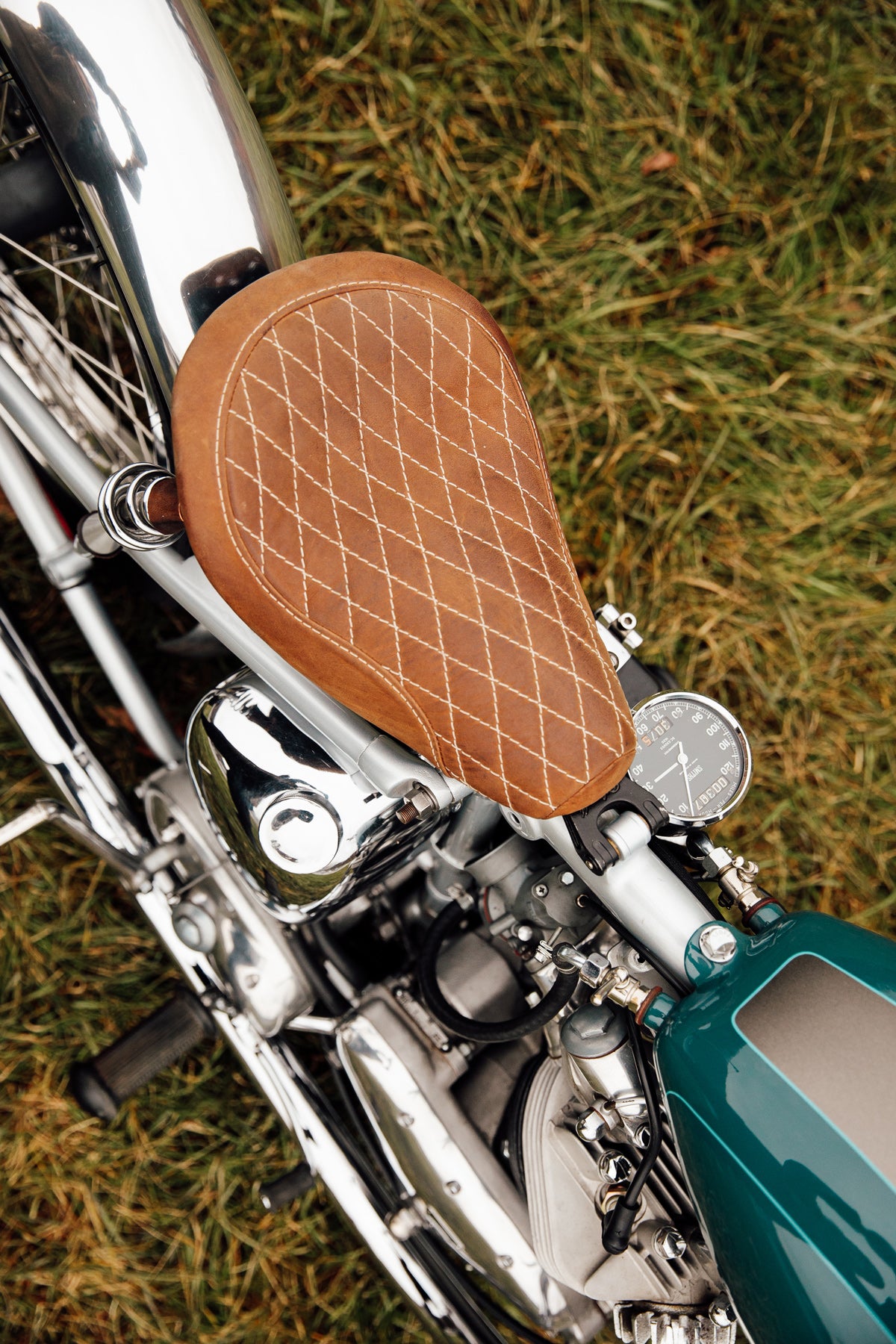 Glory Daze Motorcycle Show Pittsburgh Wichman 1952 Triumph Pre-Unit Chopper