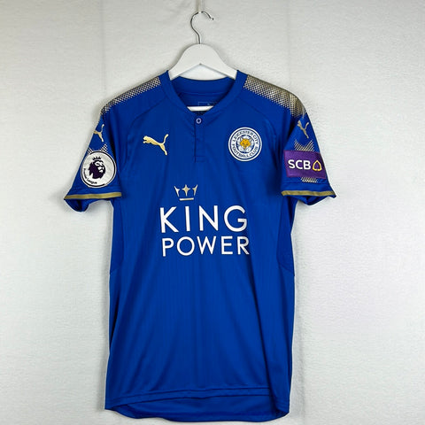 Leicester City 2017/2018 Player Issued Home Shirt - Front