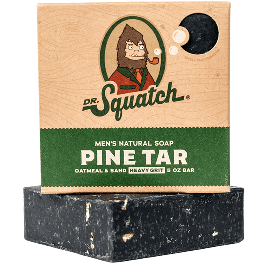 Dr Squatch Wood Barrel Bourbon Bar Soap