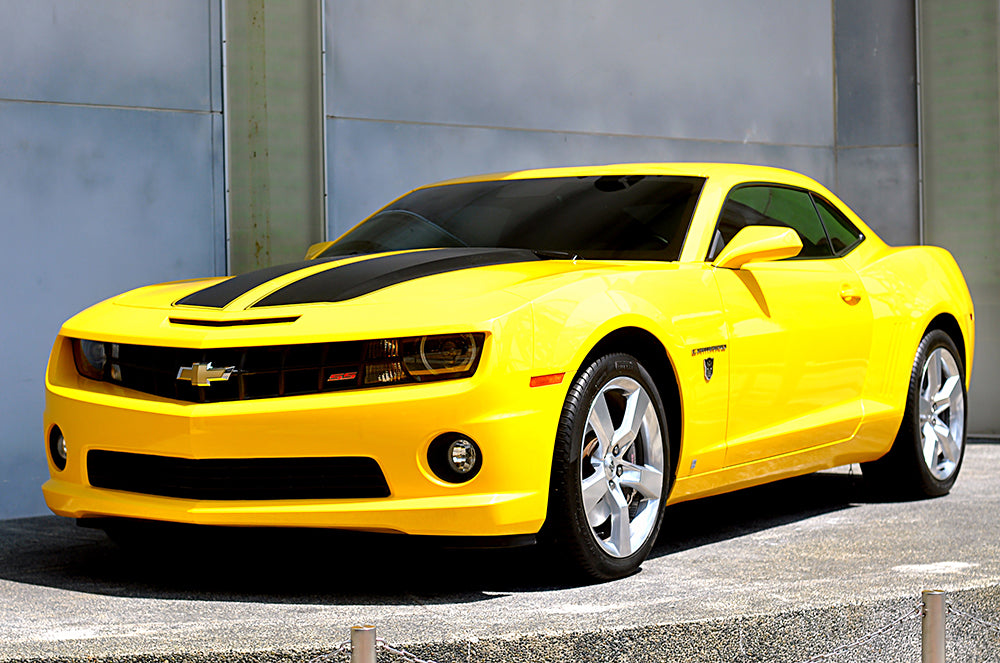 Car Poster of Chevrolet Camaro Yellow Bumble Bee Premium Glossy Wall D –  Timeless Reel