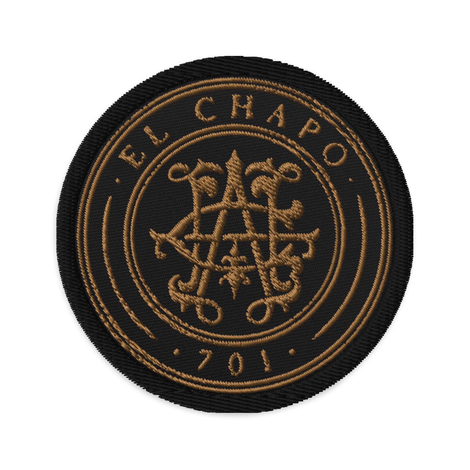 EL CHAPO 701 EMBROIDERED PATCH – CARTEL CLUB