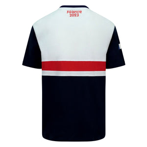 France Rugby X RWC 2023 Striped T Shirt Official Rugby World Cup