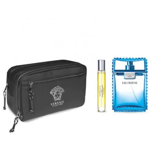 Versace Man Eau Fraiche for Men Gift Set - Eau De Toilette - 100ml & 10ml