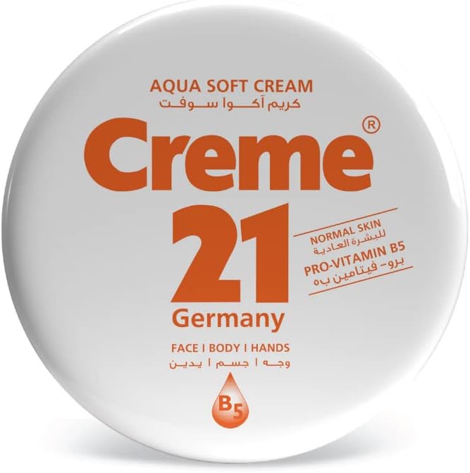 Creme 21 Aqua Soft Cream Normal Skin – With Pro-Vitamin B5 - 250ml