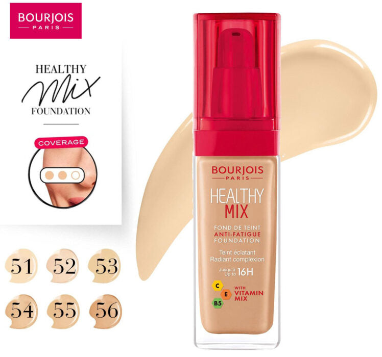 Bourjois Healthy Mix Anti Fatigue Foundation - 30 ml - 54 Beige