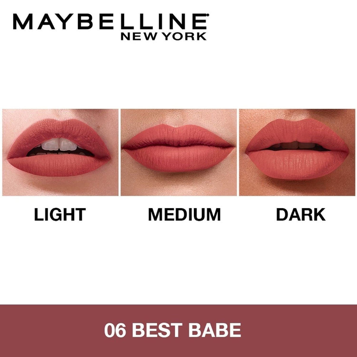 Maybelline New York Sensational Liquid Matte Lipstick - 06, Best Babe