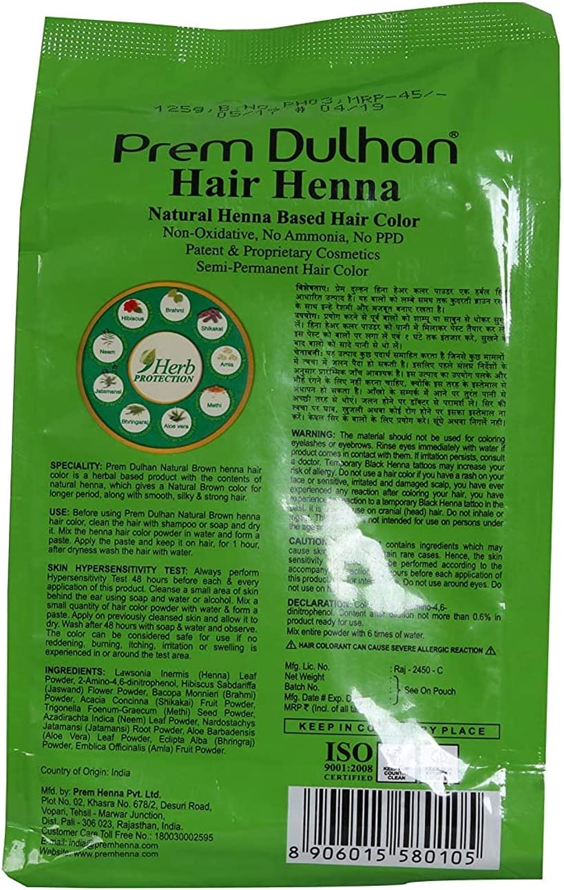 Prem Dulhan Henna - Natural Brown